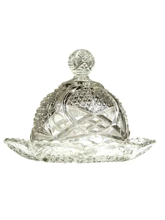 New Martinsville Glass No. 500 Wetzel Butter Dish 1900-1944 EAPG Kitchenware - Picture 2 of 7